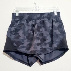 Athletic Performance Shorts Black Camo With Pockets Woman's Size Small